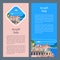 Amalfi Coast, Italy. Seaside resort town. Vector illustration.