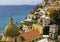 Amalfi Coastline Overlooking the beautiful sea town of Positano, Italy.