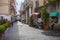 AMALFI ITALY - NOVEMBER 5 : tourist walking in narrow treet of