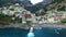 Amalfi, Italy, Province of Salerno, Steep Cliffs, Aerial View, Tyrrhenian Sea