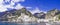 Amalfi, Panoramic view of the town on Amalfitana coast in Italy