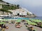 Amalfi summer beach crowding