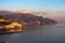 Amalfi - Sunset golden hour at a coastal village on the Amalfi Coast in Campania in Italy