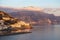 Amalfi - Sunset golden hour at a coastal village on the Amalfi Coast in Campania in Italy