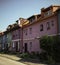 Amalienau district in Kaliningrad. Old townhouses in german style. Exterior