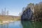 Amalienfelsen rocks in Danube valley, Germany