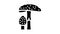 amanita mushroom glyph icon animation