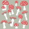 Amanita vector set