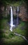 Amante de la novia loving girlfriend waterfall, twin fall in Ecuador