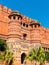 Amar Singh Gate of Agra Fort. UNESCO heritage site in India