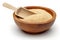 Amaranth grains in wooden bowl