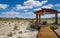 AMARGOSA VALLEY, NEVADA, UNITED STATES - Oct 03, 2018: Boardwalk path; Ash Meadows National Wildlife Refuge