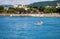 Amasra/Turkey-July 22 2018: Boats in Amasra beach