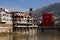 Amasya View Yesilirmak River Turkish Flag