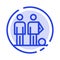 Amateur, Ball, Football, Friends, Soccer Blue Dotted Line Line Icon