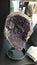 Amathyst crystal gemstone close up