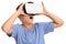 Amazed boy experiencing virtual reality