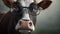 amazed cow with glasses, generative ai