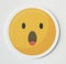 Amazed surprised emoji emoticon icon