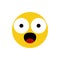 Amazed surprised emoji emoticon icon