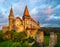 Amazin view of the Corvin Castle, Hunedoara, Transylvania, Romania