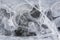 Amazing abstract drawing of frozen water