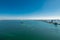 Amazing aerial photo Miami Biscayne Bay