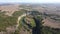 Amazing Aerial view of Aglen Canyon at Vit river, Bulgaria