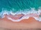 Amazing Aerial View of the Beach with Brown Sands and Peace.