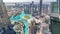 Amazing aerial view of Dubai downtown skyscrapers time lapse, Dubai, United Arab Emirates