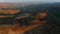 Amazing aerial view golden light highlands smooth orange rhyolite formations in Iceland. Drone view spectacular