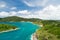 Amazing Aerial view of sea waves hitting rocks with turquoise sea water Beautiful seascape in the Phuket island coastline Thailand