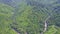 Amazing Aerial View Wild Highland Covered with Tropical Forest