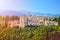 Amazing Alhambra palace complex taken in the morning in sunrise light. Beautiful piece of Moorish architecture