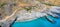 Amazing Ammoudi, Ammoudaki, Damnoni beaches in Crete island, Greece near famous resort of Plakias.