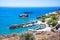 Amazing Ammoudi, Ammoudaki, Damnoni beaches in Crete island, Greece near famous resort of Plakias.