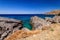 Amazing Ammoudi Beach in Crete island, Greece