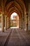 Amazing arches in Kamieniec Zabkowicki palace, Poland