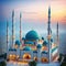 amazing architecture design of muslim mosque ramadan