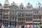 Amazing architecture in the old part of city center of Brussels, landmark - a Grand Place