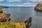 Amazing atlantic ocean view with rocks of Sao Miguel island