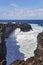 Amazing atlantic ocean view with rocks, Sao Miguel island, Portugal