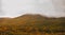 Amazing autumn colorful landscape with mountains.