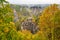 Amazing autumn scenery of Saxon Switzerland near Dresden, Germany