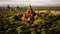 Amazing Bagan Myanmar in the valley