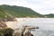 Amazing beach and ocean in Brazil, Florianopolis. view of Praia da Galheta