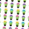 The Amazing of Beautiful Tulips Illustration, Pattern Wallpaper