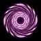 Amazing beauty abstract background round shape swirl of pink color on a black background.