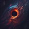Amazing black hole in space universe galaxy