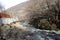 Amazing bridge over a mountain river